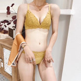 Soft Padded Mesh Wireless Lingerie Set
